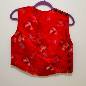 Vintage 60s silk crop top